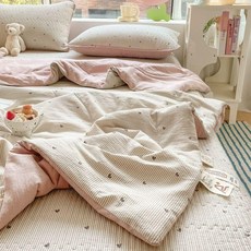 초정상점CHOJEONGSTORE 여름홑이불 쿨링이불 차렵이불, 사랑을 사랑해, 더블 200x230 cm