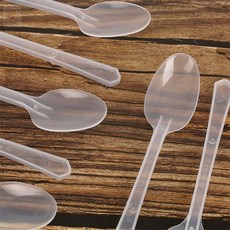 하디컬렉션 수저 10개입 반투명 내열플라스틱스푼