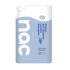 nac nac 嬰兒洗衣精補充包 酵素防蟎配方 1100毫升, 1個, 酵素抗菌防蟎（藍）1100ml