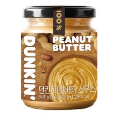 던킨도너츠 피넛버터 스무스, 200g, 2개