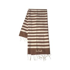 MC2세인트바스 스트라이프 프린지 비치 타월