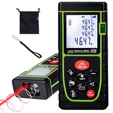 [초정밀] 머레이 레이저 줄자 거리측정기 전자 줄자 자동 디지털 레이져 측정기, 1개