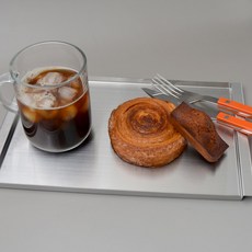 스테인리스트레이 카페 주방 쟁반, 1개, 실버