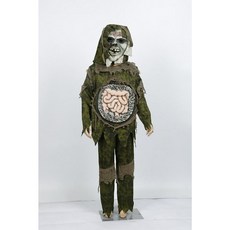 洋洋小品萬聖節造型服 恐怖骷髏鬼】兒童萬聖節服裝 聖誕節服裝 舞會派對服裝 表演服裝, 1個, M