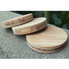 手工藝DIY天然圓木片 木質裝飾材料 原木片 DIY木片 手作材料, 隨機出貨, 1個