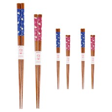 Kansha 日式筷子套裝, 3套, 2種筷子, 兔子圖案