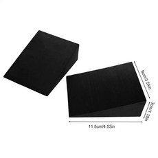 스쿼트 웨지 블록 종아리 리프트 블록 다기능 발 및 종아리 스트레칭 경사 웨지 홈 체육관용 미끄럼 방지, 01 빠른, 02 No Strap, 1개