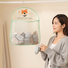 옷장 걸이형 속옷 정리함 팬티 브라 양말 수납 바구니 다용도 언더웨어 보관함 칸막이 정리대, 2단