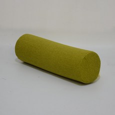 소파머리베개 원통형 등받이쿠션 허리보호대 목보호, 면마 혼방-버드그린