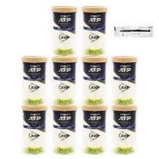 신형 던롭 ATP 테니스공 10캔 (20볼) 랜덤 사은품 1p, 던롭 ATP볼 10캔 (20볼), 10세트
