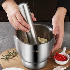 쇠절구 마늘 올스텐 주물 스탠미니절구 음식점 철절구, (깊은테퍼)15cm양두해머(스쿠프포함), 1개