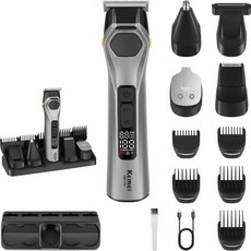 케메이 그루밍 키트 수염 트리머 코털귀털 전문 헤어 클리퍼 무선 면도기 전기, 1. no box, 기본