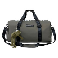 網紅推薦 旅行包 出差短途行李袋 男女皆可 單肩手提 大容量運動健身包, 香檳色, 1個