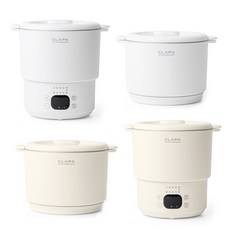 클래파 접이식 휴대용 미니 온도조절 커피포트, CEK-S220(아이보리)