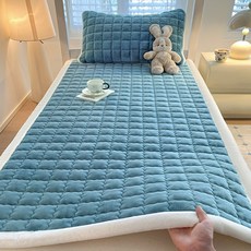 KDNC 기모 학생 기숙사 1인용 매트리스, 파란색