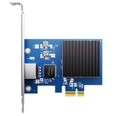 10G PCI-E - RJ45 네트워크 카드 RTL8127 칩 PC PXE WOL(Wake-on-LAN)용 10 기가비트 이더넷 PCI Express 네트워크 카드, 파란색