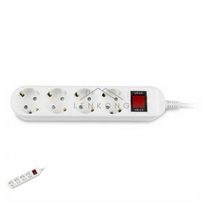 이렌콩 멀티탭 4구5M 메인S W 컴퓨터선정리 멀티텝 안전멀티탭