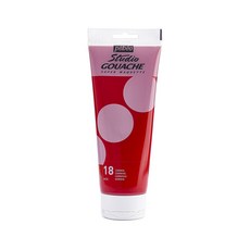 Pebeo Studio Gouache Fluid Paint - 220 ml Carmine Velvet Matte Formula for Acrylic Painting an, 7.43 Fl Oz (Pack of 1)