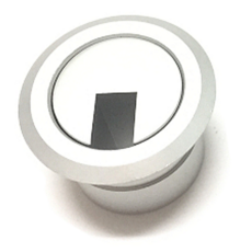 鋁出線盒.出線孔 .毛絲銀.鐵灰, 鋁銀色, 1個, 22mm 出線盒