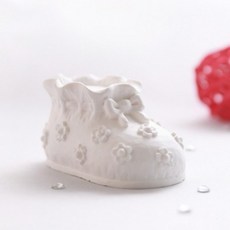 캔들이케아 1구 주름 레이스 아기신발 실리콘 몰드