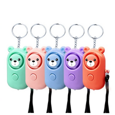 위픽 호신용 미니 키링 경보기, 블루+핑크, 1+1 1세트