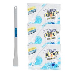 이지드롭 일회용 변기크리너 핸들1개+리필브러쉬3팩(36입), 1개, 블루