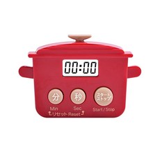 미니 주방 요리 키친 디지털 자석 쿠킹 타이머, 1개, 레드