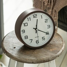 국산 플라이토 모던 무소음 탁상 벽시계 17cm, 모던 17cm 브라운