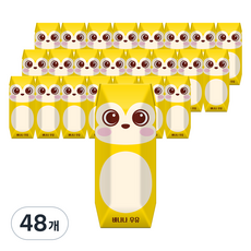 파스퇴르 꼬미루미 바나나 우유, 125ml, 48개