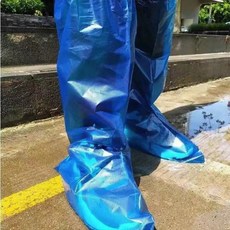 비닐신발커버 방수덧신 레인덮개 슈즈비닐, 블루 1매