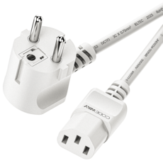 코드웨이 국산 AC 10A 전원코드 파워케이블 화이트, 1개, 3m