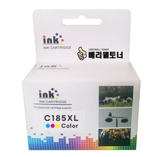 (대용량) 삼성 INK-M185 C185 XL SL-J1680 J1683 J1685 J1780W J1780DW J1785W 호환 잉크, C185XL 컬러, 1개