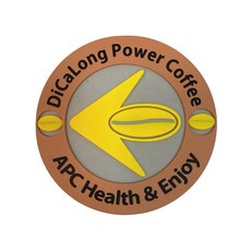 DiCaLong 鈦鍺能量杯墊 遠紅外線活化水質, 黃箭頭Logo, 1個