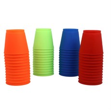 엔픽스유 스태킹컵 12P 컵타컵세트, 레드