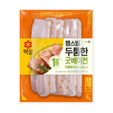 CJ 백설 햄스빌 두툼한 굿베이컨, 340g, 2개