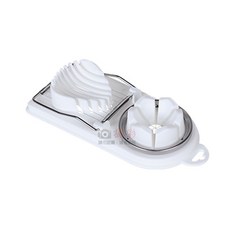多功能切蛋器 雙功能切片切瓣 快速均勻切蛋 廚房小幫手 白色, 切蛋器-白色, 1個