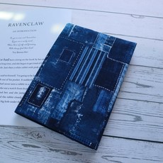 秋葉手作【牛仔】書衣 書套 可調式布書衣 手工書衣, 1個