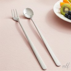 굿템 원형 티스푼 롱포크 각1P 커피롱스푼, 롱스픈2 원형
