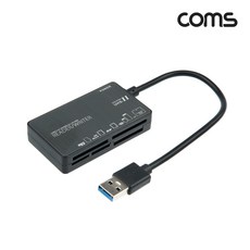 Coms USB2.0 외장형 올인원 카드리더기/IF825/SD MicroSD(TF) CF MS XD MicroMS 카드 슬롯/자동인식 자동설치, 상세페이지 참조, 1개, 상세페이지 참조