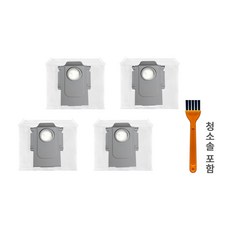 로보락 S8 Pro Ultra S7 MaxV Ultra Max Q5 Q7 Q8 로봇 청소기 호환 먼지봉투 더스트백, 4개