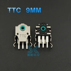 기존 ttc 마우스 인코더 매우 정확한 8mm 녹색 빨간색 노란색 코어 2 pcs 롤러 휠 문제 해결, 04 TTC 9mm