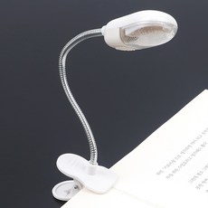 주파트먼트 LED 헤드캡 집게 독서등, 1개