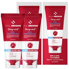 폴메디슨 딥레드 아크네 폼클렌징, 155ml, 2개