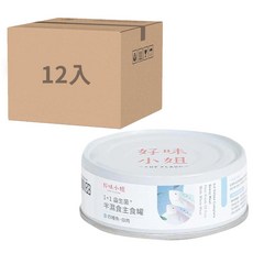好味小姐 1 1益生菌半濕食貓主食罐, 80g, 12個, 四種魚｜白肉