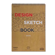 art square 삼원특수지 아트스퀘어디자인스케치북200g 백색 좁은쪽철, 20매, A4