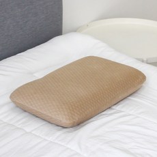 기프트공방 메모리폼 낮은 베개 목편한 메모리폼베개, 1개, 베이지