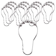 피앤케이 스텐 욕실 샤워 커튼링, 실버, 12개