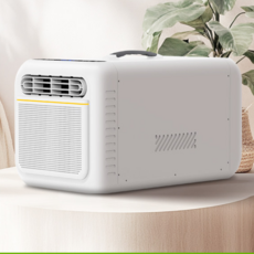 [CTK] ZWMI 에어컨 일체형 소형 이동식 220V 240W 선풍기 상하회전 리모컨조절, 화이트