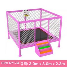야외 트램펄린 점핑 캠핑장 펜션 지붕형 네트 안전 대형, 타입 -17