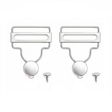 멜빵고리 소 내경 3.0cm 단추세트 실버 (16-171), 1개